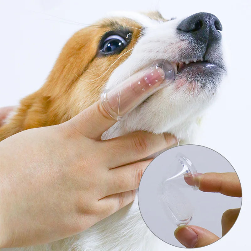 Super Soft Pet Finger Toothbrush.