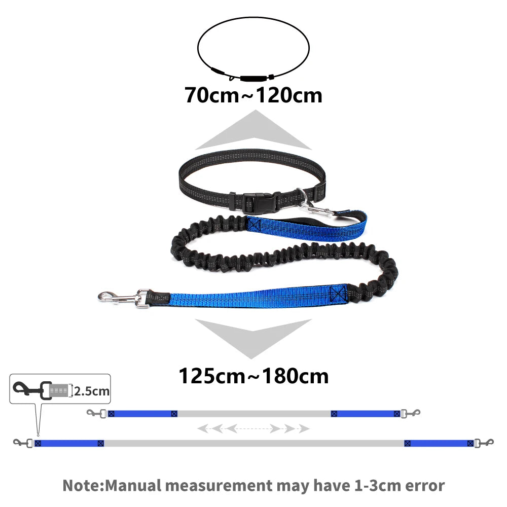 Hand Free Dog Leash for Pet Walking Running or Jogging.