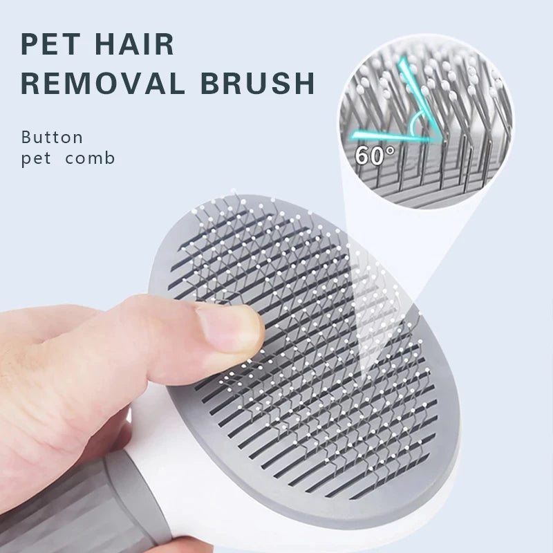 Pet Dog Brush Cat Comb Self Cleaning Pet Hair Remover Brush For Dogs and Cats.