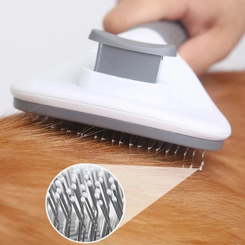 Pet Dog Brush Cat Comb Self Cleaning Pet Hair Remover Brush For Dogs and Cats.